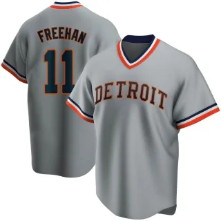 Bill Freehan Detroit Tigers Women's Backer Slim Fit T-Shirt - Ash